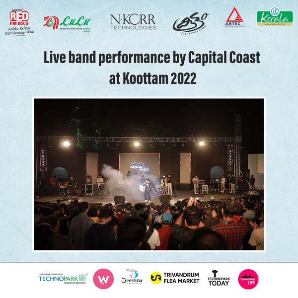 Live band performance by capital coast at Koottam 2022